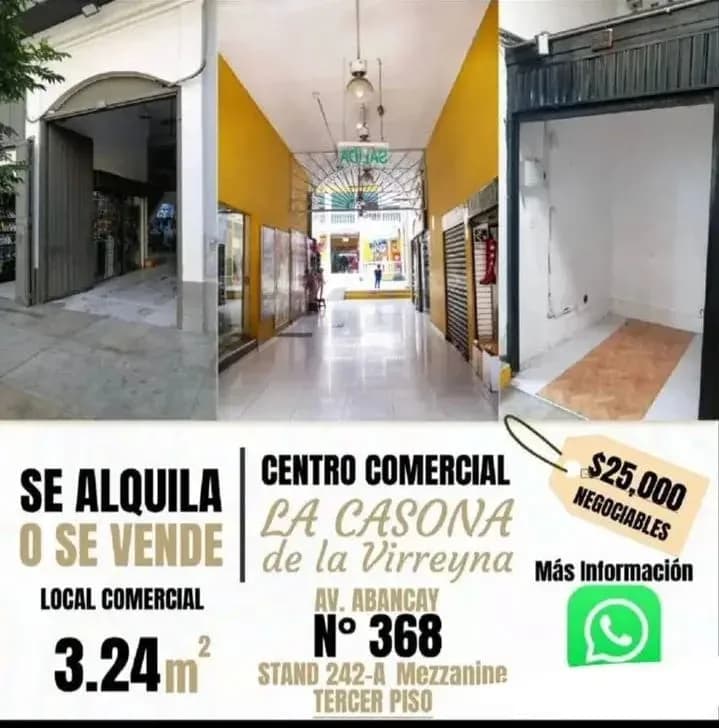 Local comercial en venta centro de Lima