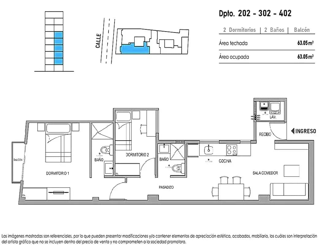 San Miguel MIRAMAR - Dpto de 2 dormitorios + Balcón Frontal + Áreas Comunes – foto 10