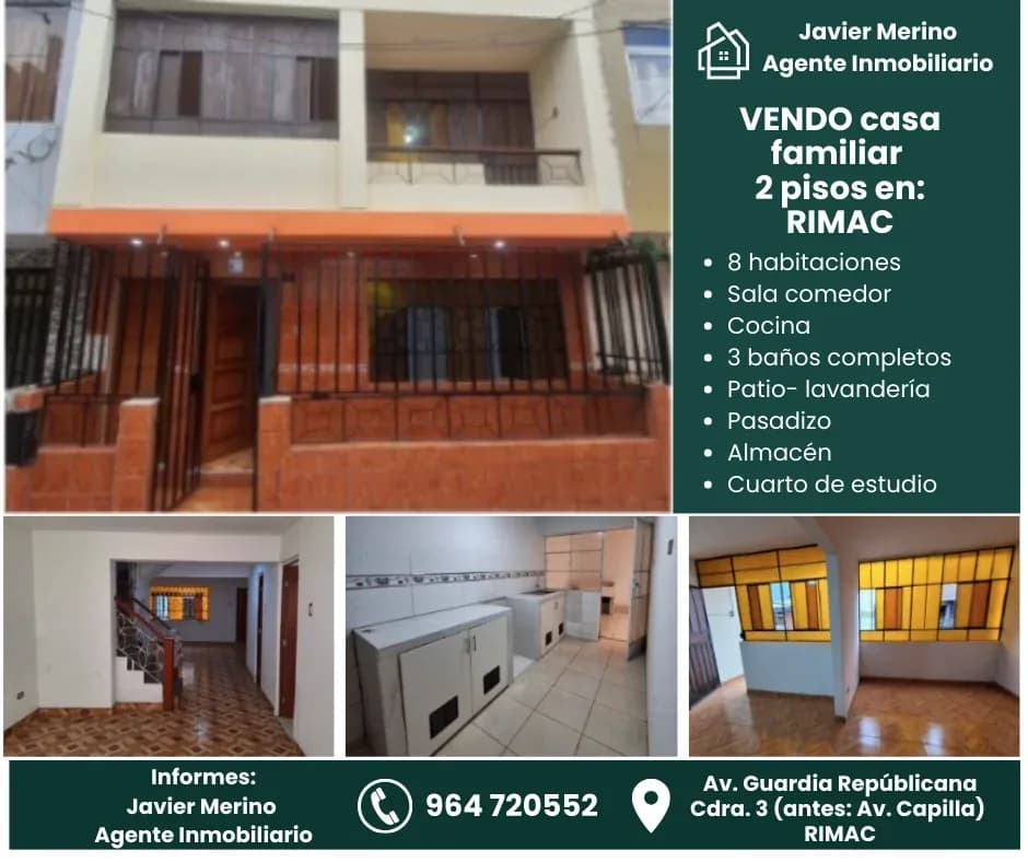 Casa amplia y moderna en el Rímac