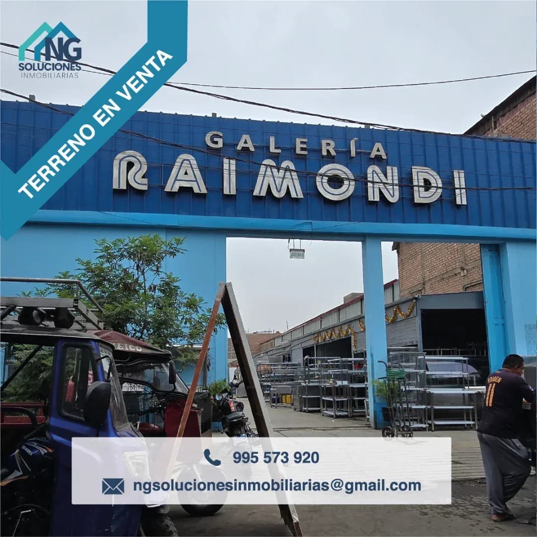 TERRENO EN VENTA 1517 M2 JR. ANTONIO RAYMONDI – CERCADO DE LIMA