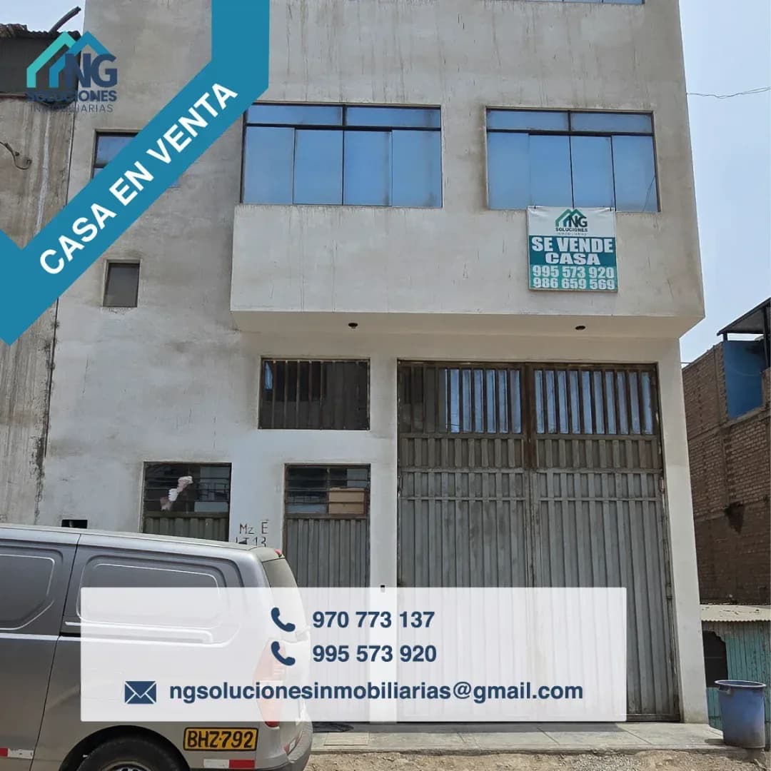 CASA 3 PISOS + AZOTEA EN VENTA 150 M2 CARAPONGO – LURIGANCHO