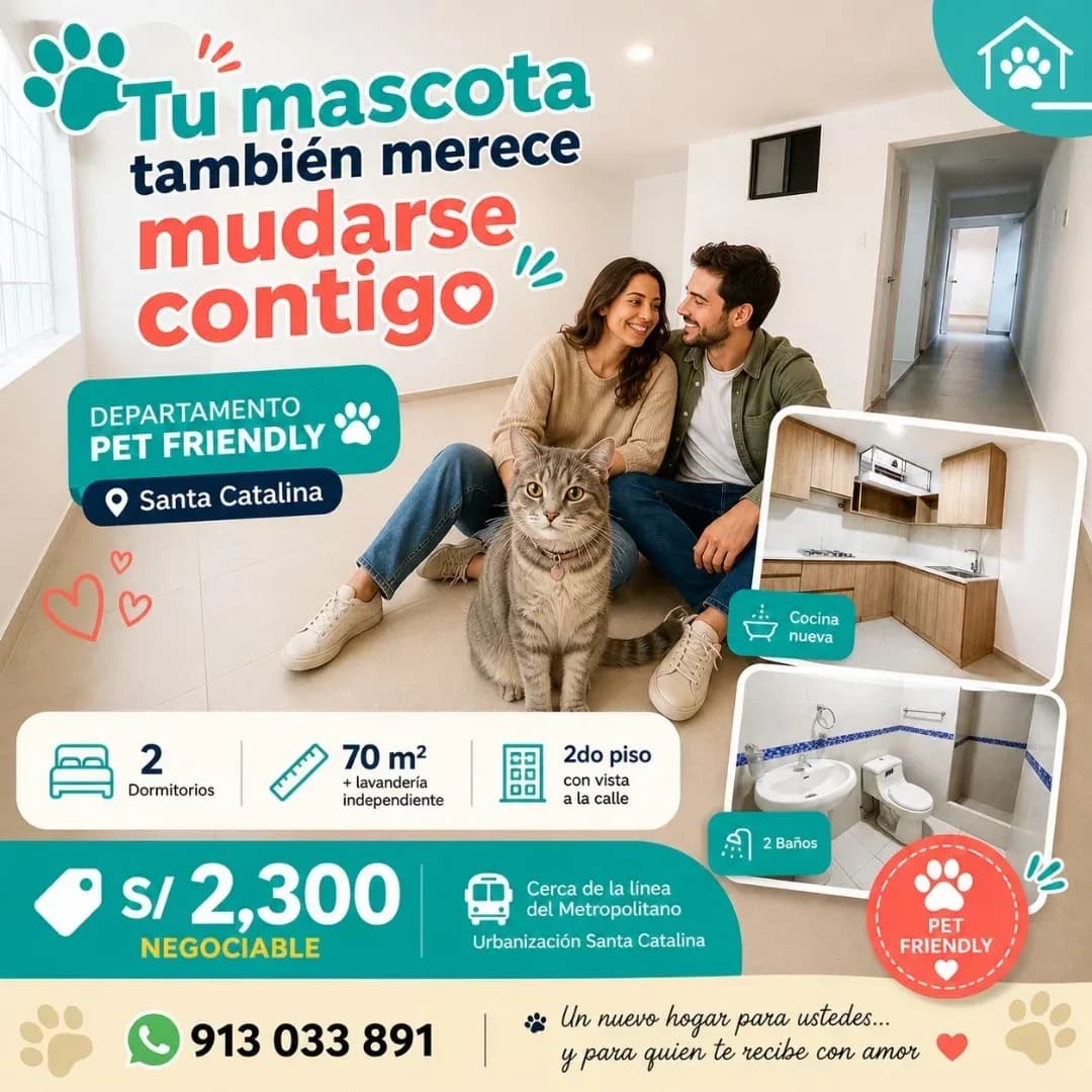 DEPARTAMENTO PET FRIENDLY EN ALQUILER – SANTA CATALINA – foto 1