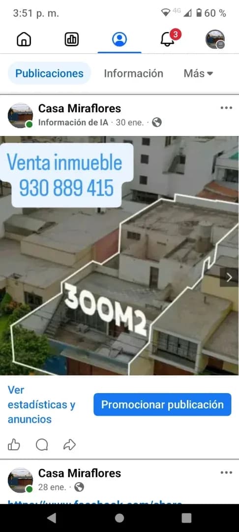 Venta de casa o terreno en Miraflores – foto 1