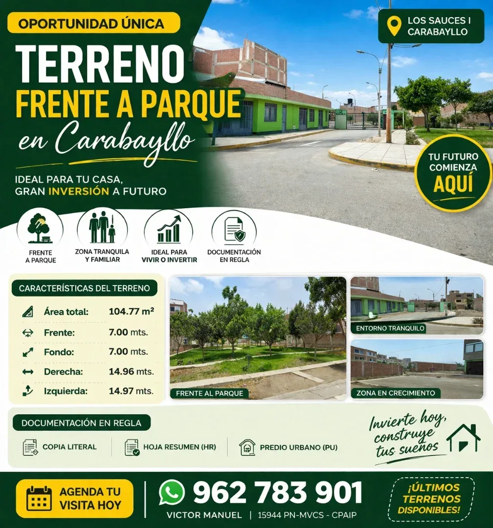 Lot for sale in Lima, Lima